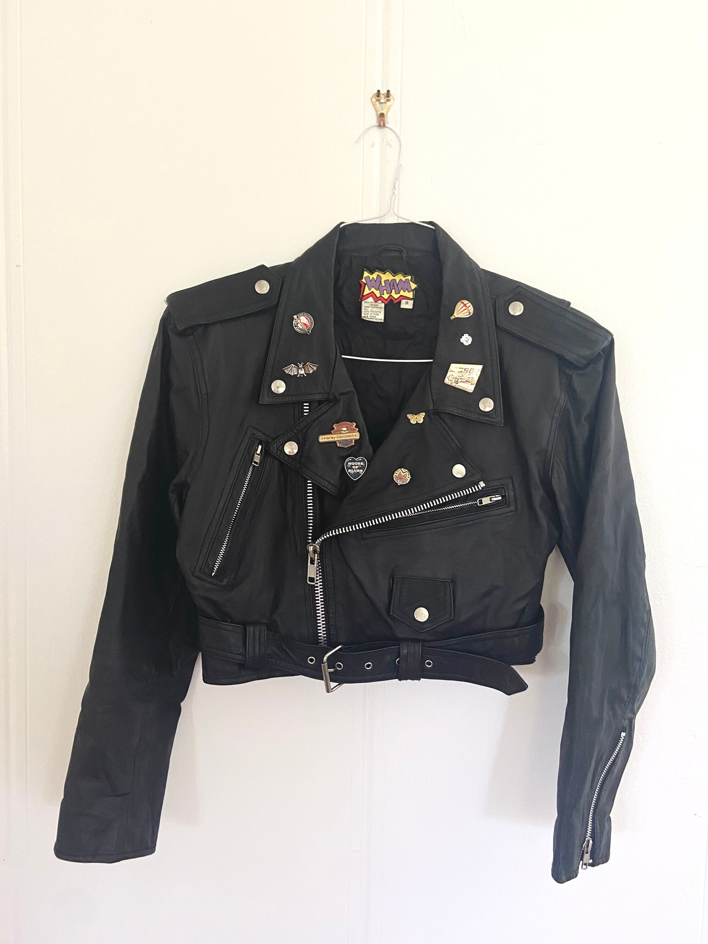 ジャケット・アウター 90s luna mattino zip short leatherjacket 90s Cropped Motorcycle Jacket • Leather • Small •pinned• - Etsy Canada