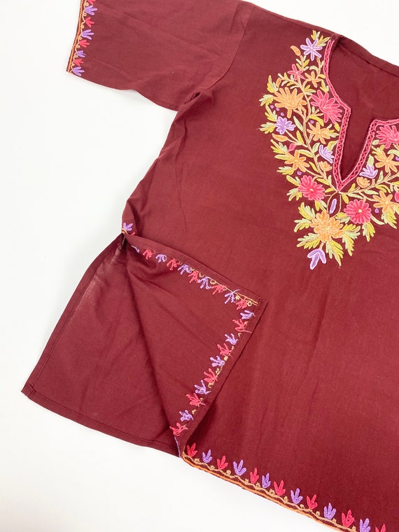 70s embroidered tunic •small• - image 4