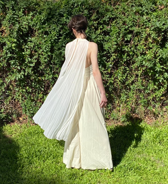 70s cape wedding dress •xs• - image 2