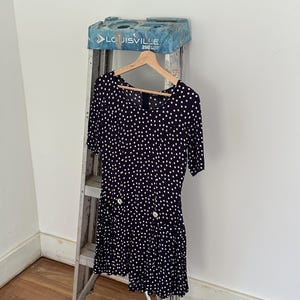 betsey johnson black polka dot dress Sequin Mini A-Line Dress