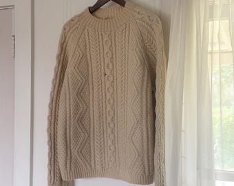60s fisherman’s sweater• medium •