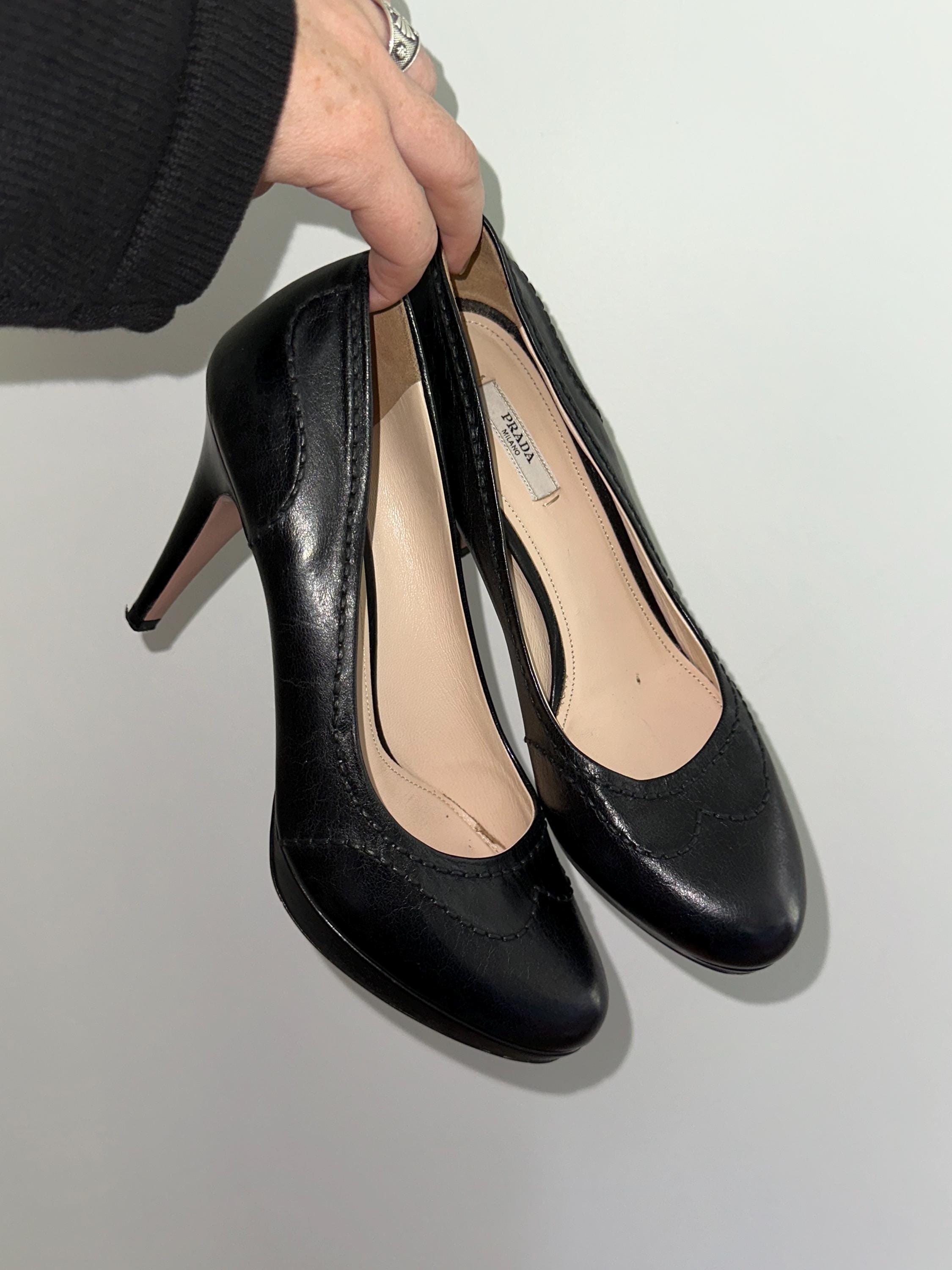 90s Prada Heels - Etsy