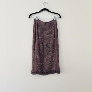 90s silk beaded skirt • sm•