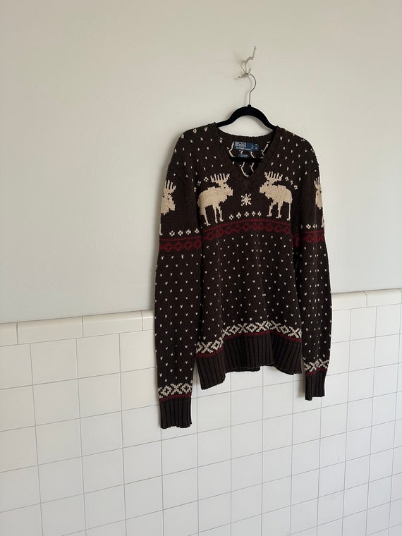 90s ralph lauren polo sweater •large• - image 5