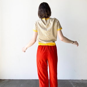 90s high waisted orange lounge pant •27•