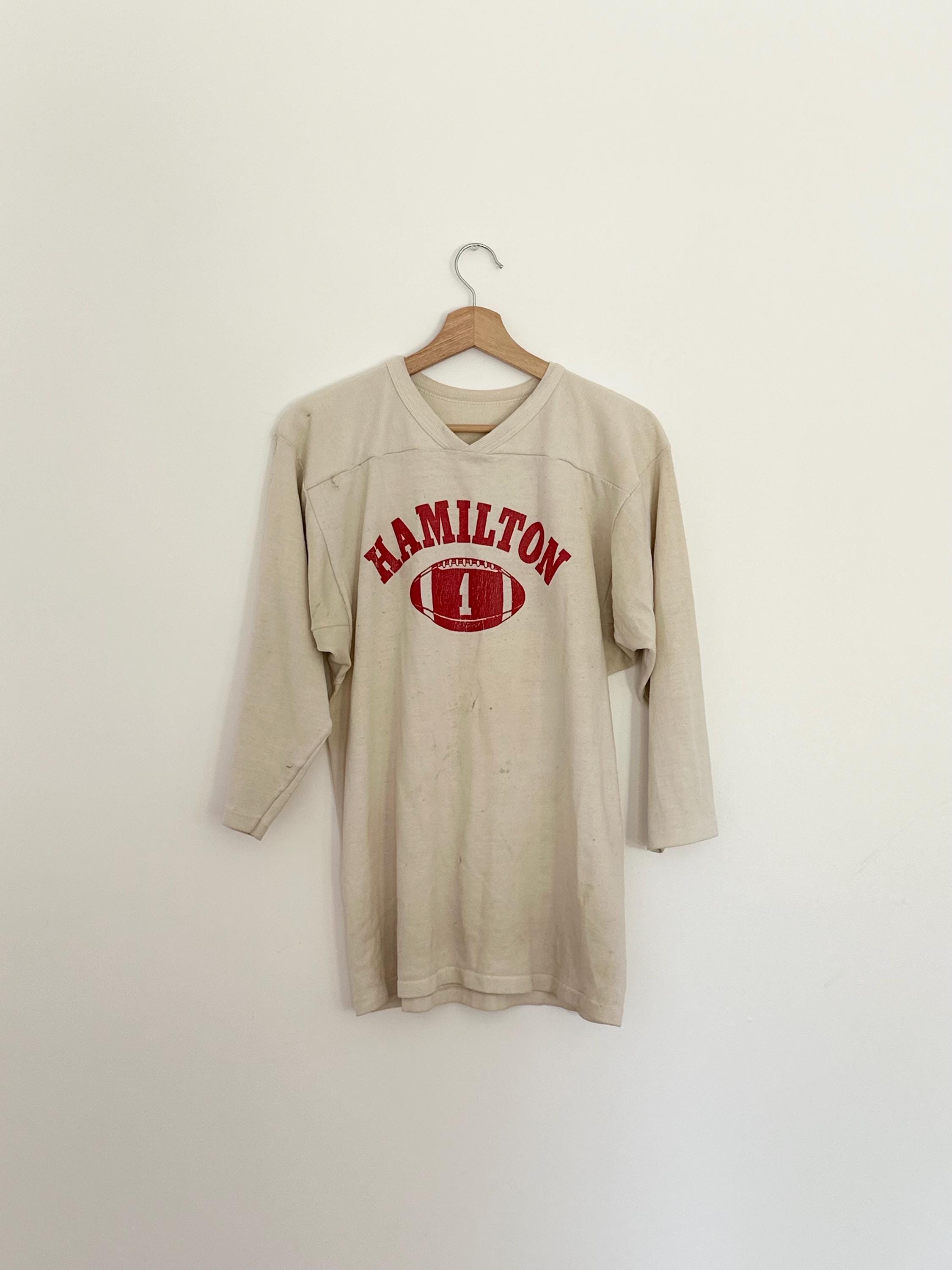 シャツ 50s powers vintage rayon football tshirt Vintage 1950's Rayon Sport T-Shirt Russell Tags สอยเดี่ยว
