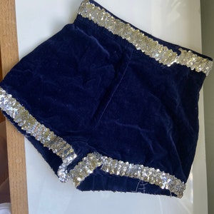40s circus trapeze velvet and sequin shorts xs image 6