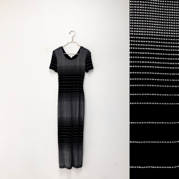 90s black dress with white shirt