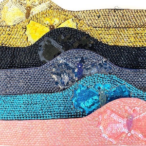 80s Butterfly Sequin Belts