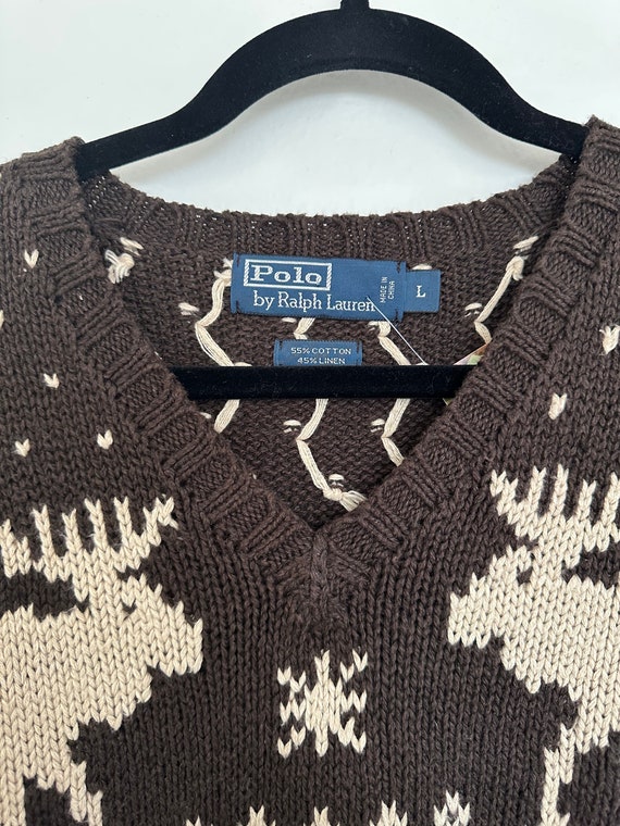 90s ralph lauren polo sweater •large• - image 7