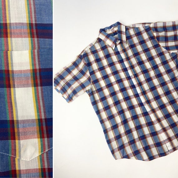 Plaid Collared Shirt ~ Men’s Large