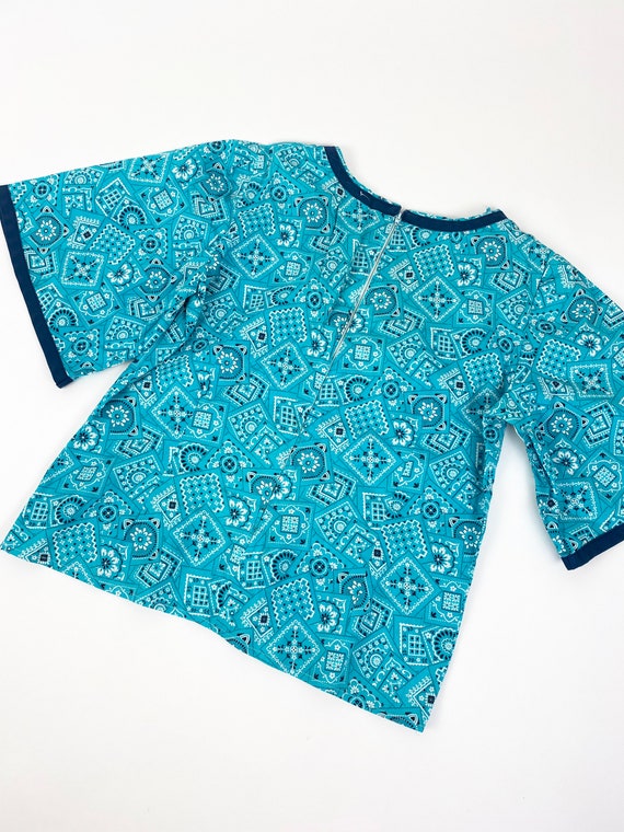 70s paisley bell sleeve top•m/l• - image 3
