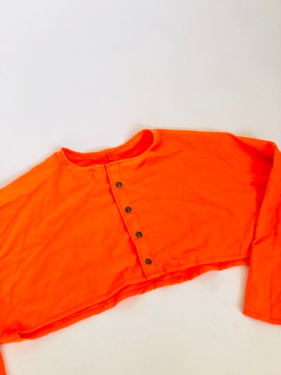 long sleeve baggy crop top