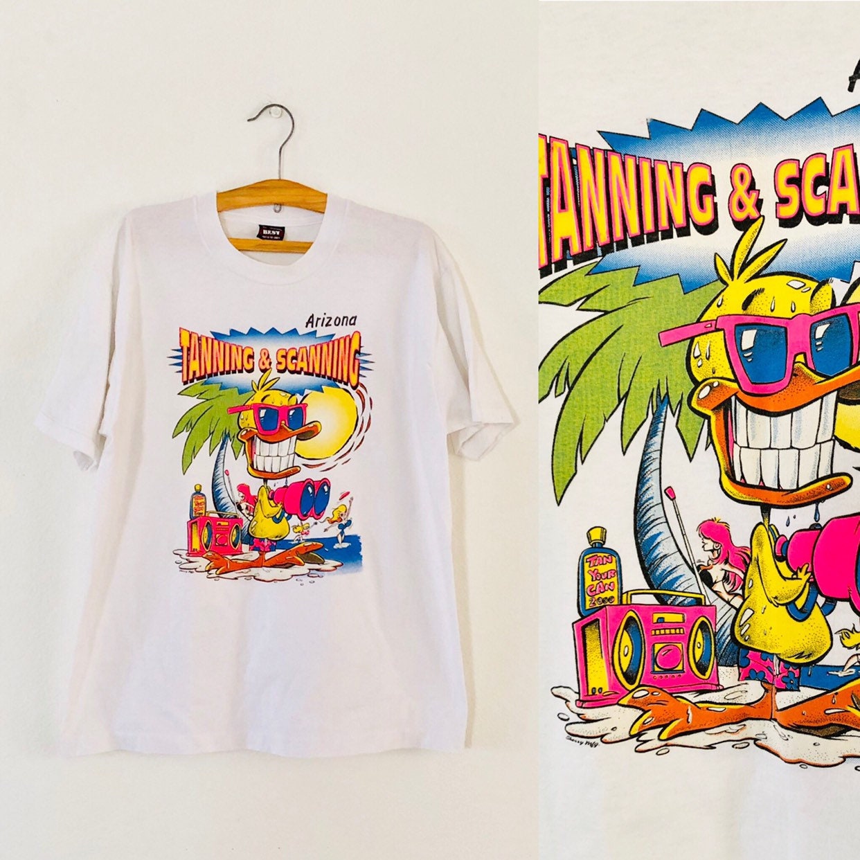 80s Tanning & Scanning Arizona Tshirt Etsy XL Lake 