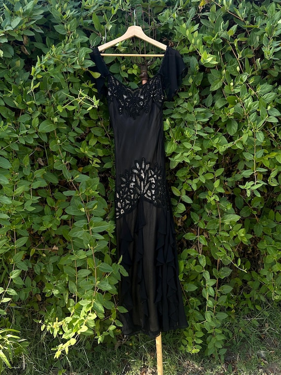 sue wong dresses Vintage Y2K Beaded Silk Chiffon Dress while the fluid skirt falls into an uneven handkerchief hem with sheer chiffon panels that create graceful movement and a romantic finish. Sue Wong | Dresses |