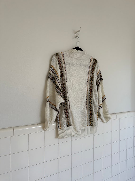 70s grandpa printed sweater • medium• - image 4