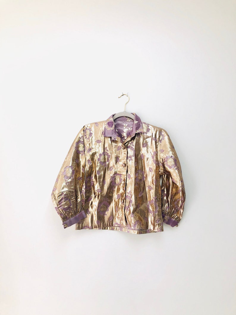 60s Lavender Metallic Suit