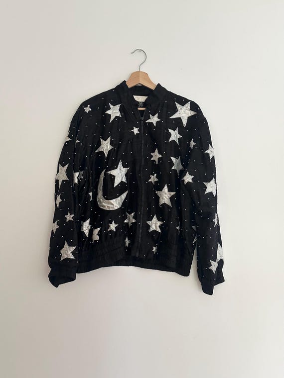 1980s Celestial Silk Cache Jacket - image 4