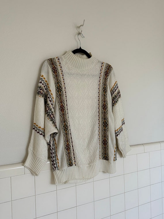 70s grandpa printed sweater • medium• - image 6