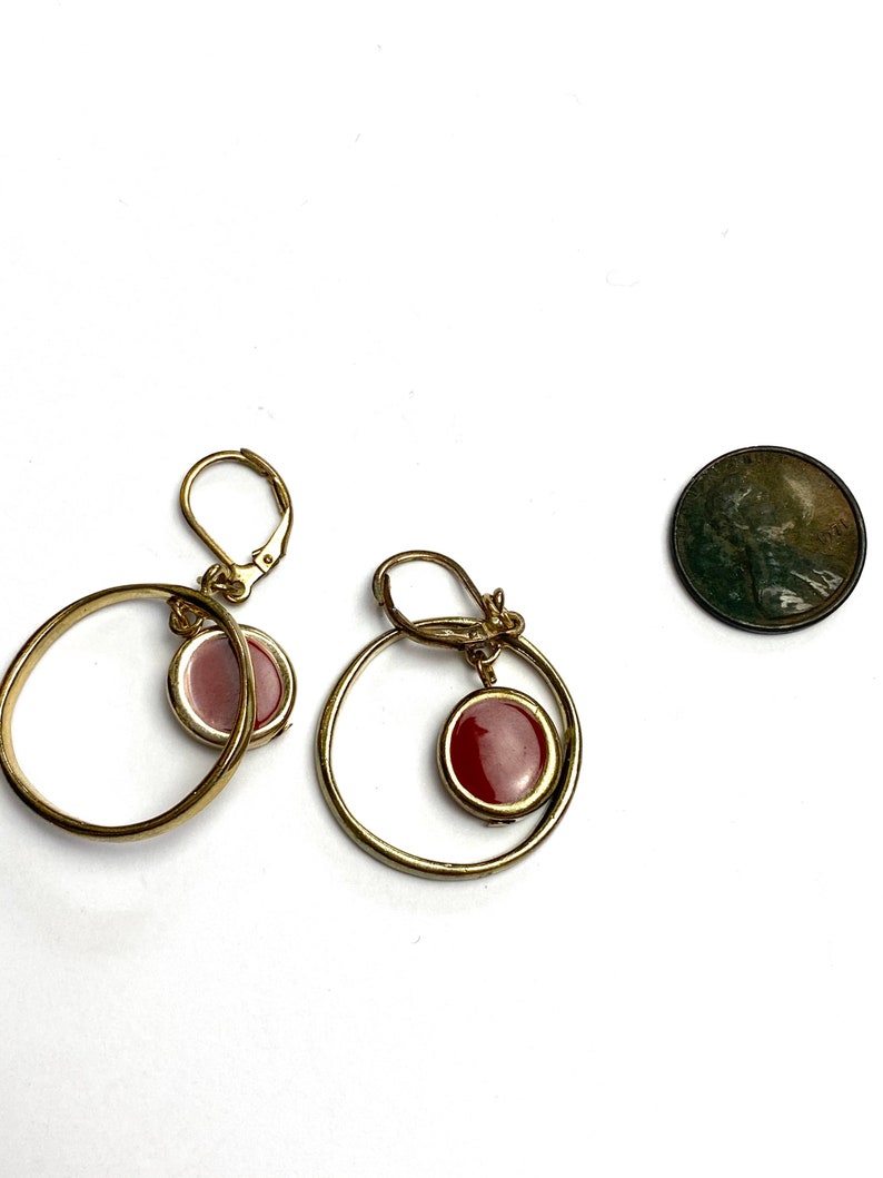 90s circle dangles