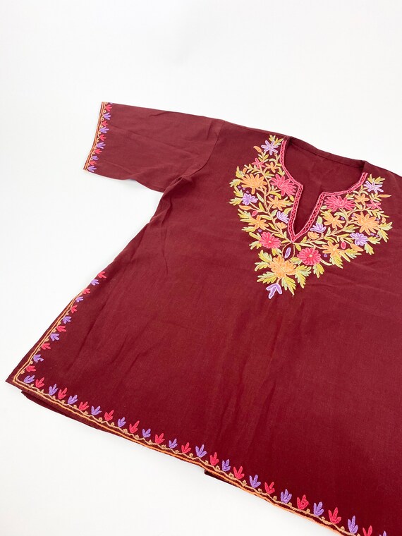 70s embroidered tunic •small• - image 5