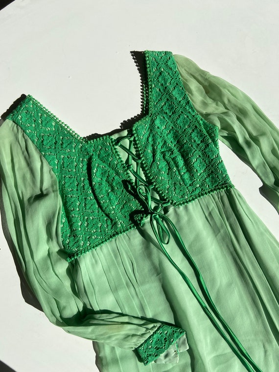 70s fairy prairie dress • small•
