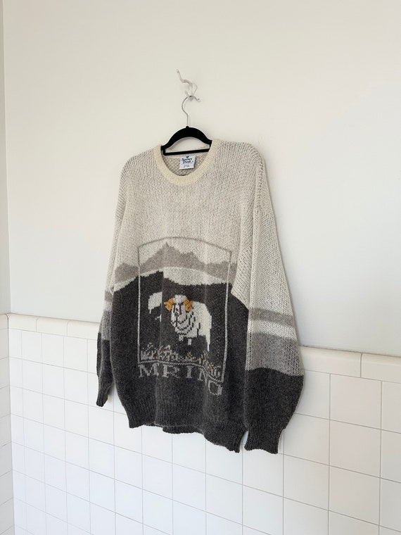 80s marino wool sweater •xl•
