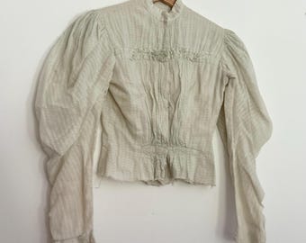 Antik bomullsskjortmidja • sm• 1890-talet