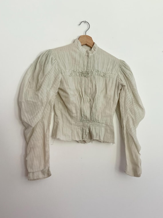 Antique Cotton Shirtwaist • sm• 1890s