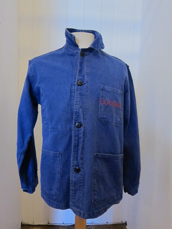french moleskin workwear jacket 70s cogema
