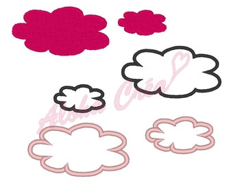 Machine Embroidery Design Moon Pack (16 size) - Instant Digital Download