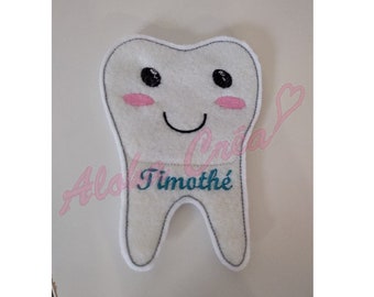 Machine Embroidery Designs tooth pouch ITH - Tutorial with photos include - Instant Digital Download