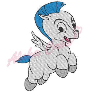 Machine Embroidery Design little winged horse cute - Instant Digital Download