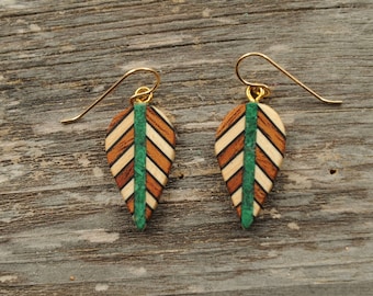 Island Gyal Multicolored Wood Earrings