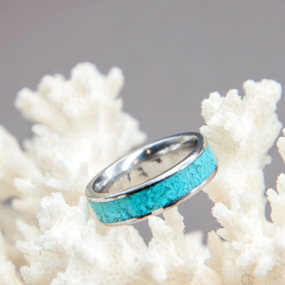 Inlay turquoise best sale ring