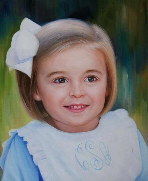Custom Portraitcustom Oil Paintingoil Paintingcustom Child Etsy