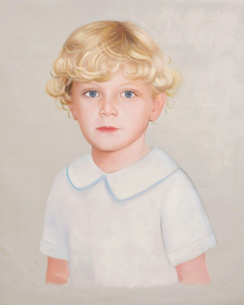 Children Custom Portraits Custom Oil Portraits Custom Oil Etsy