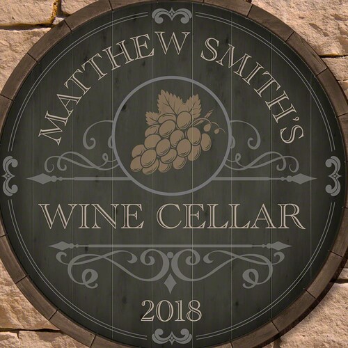 Gifts for Wine Lovers Beauteous Barrel Wine Cellar Sign Etsy