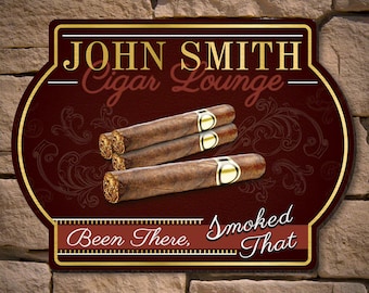 Cigar Room Sign Etsy