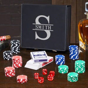 Custom Poker Chip Set - Poker Enthusiast Gift, Poker Night Gift, Personalized Poker Set, Poker Player Gift