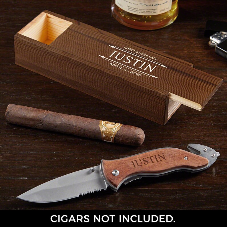 Stanford Personalized Pocket Knife Gift Set Groomsmen Gift Etsy