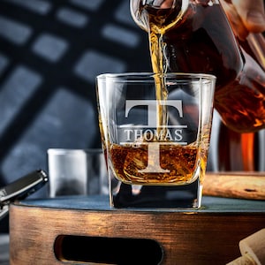 Personalized Whiskey Decanter Set - Engraved Whiskey Decanter & Whiskey ...