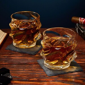 Whiskey Box Set Whiskey Glasses Boxed Set, Whiskey Stones Set, Sculpted ...