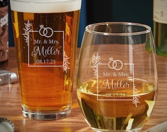 Personalized Stemless wines , birthday Gift, Military Gift, The Crystal  Shoppe.