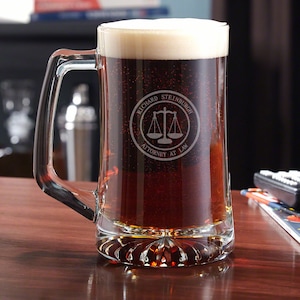 Personalized Beer Mug Lawyer Gift- Law School grad, Attorney Gift, Law School Gift, Law Student gift -