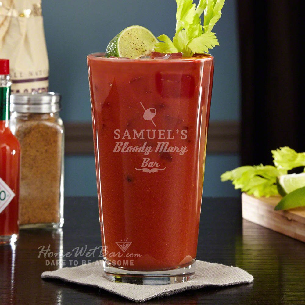 Engraved Bloody Mary Brunch Cocktail Glass Etsy