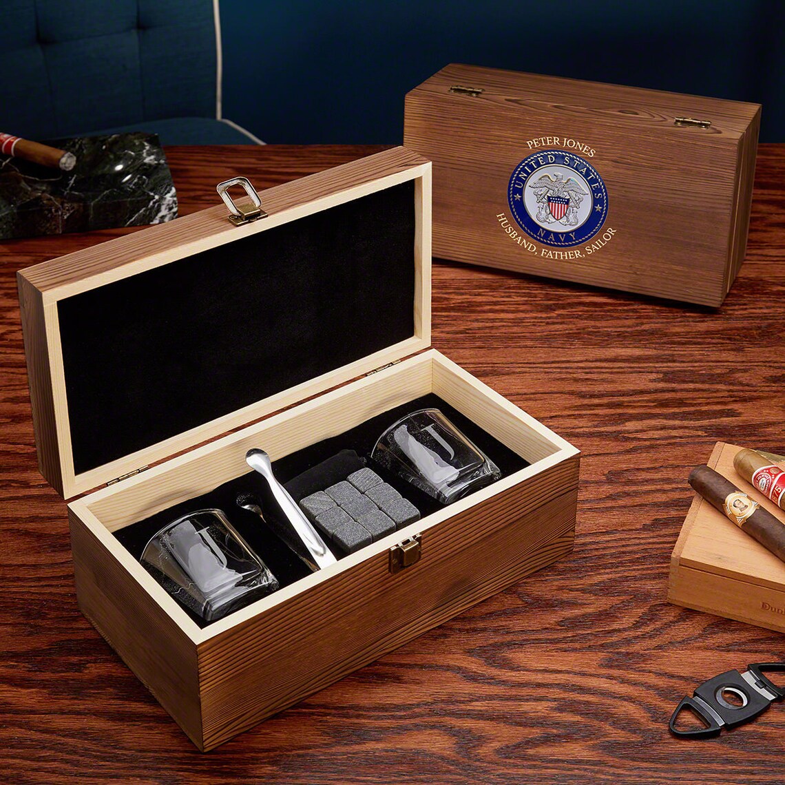 US Navy Custom Whiskey Shot Glasses Set Engraved Shot Etsy