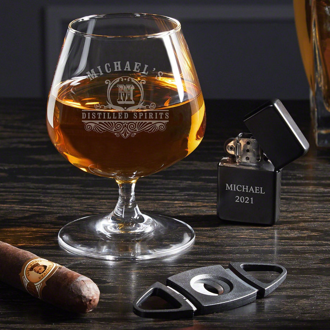 Carraway Personalized Cognac Gift Set Perfect Gift for Etsy
