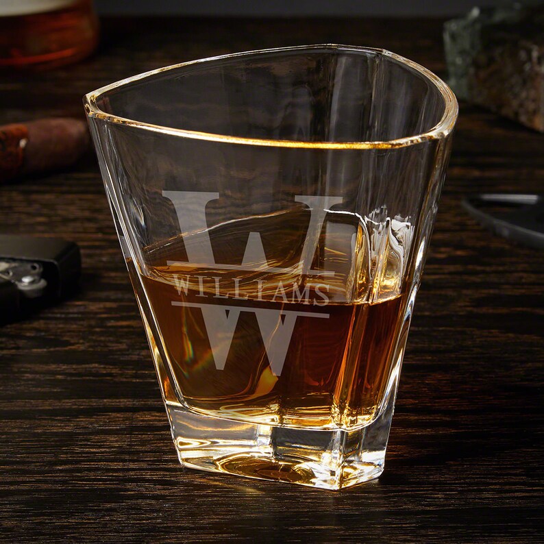 Oakmont Engraved Bishop Whiskey Decanter Set Whiskey Lover - Etsy