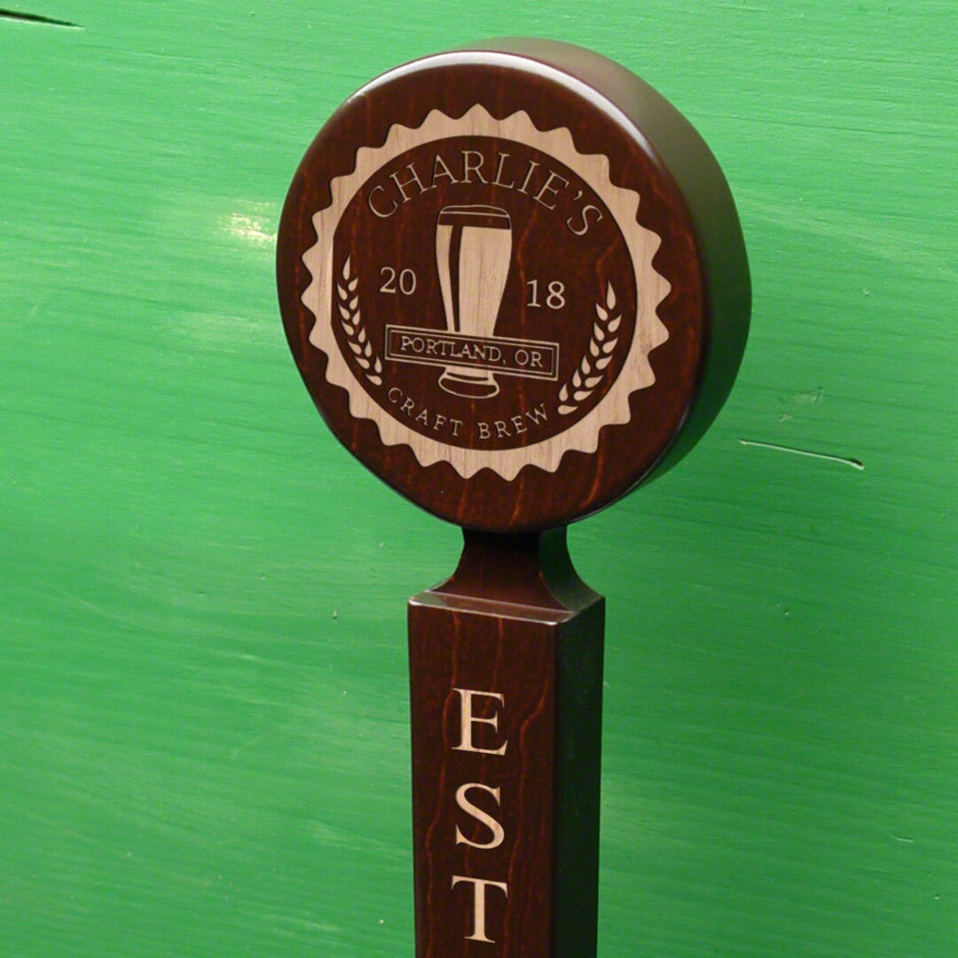 Custom Beer Tap Handle With Wellmade Craft Brew Design Etsy